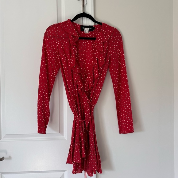 Realisation Par Alexandra dress in red & white star print - Picture 3 of 5